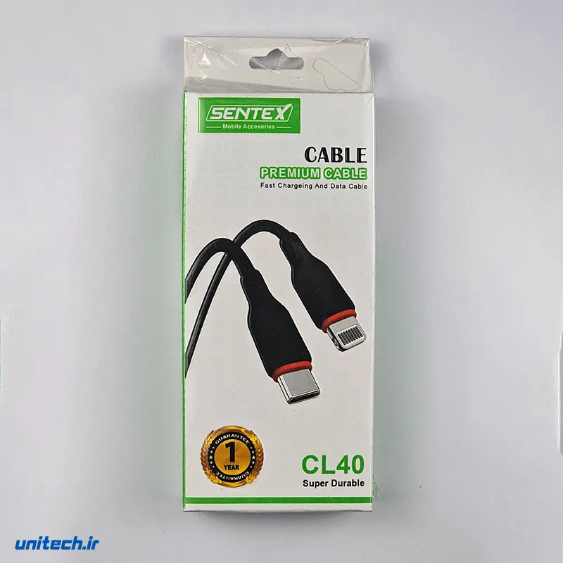 کابل تایپ سی به لایتنینگ سنتکس مدل CL40 TiclQv